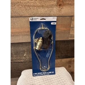 NEW Make-A-Lamp 3-Way Socket Kit‎ Brass
